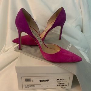 Manolo Blahnik Bicolor Suede D’Orsay